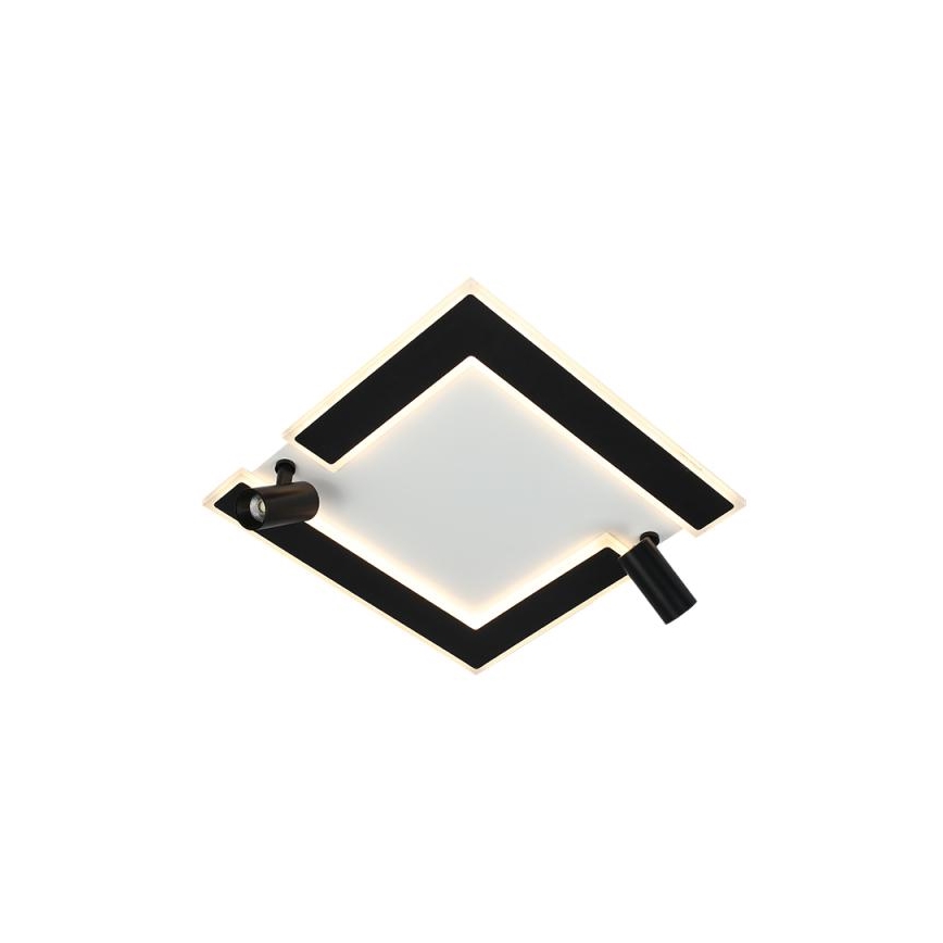 LED Zatemnitvena stropna svetilka LED/80W/230V 3000-6500K črna + Daljinski upravljalnik