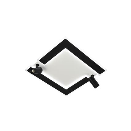 LED Zatemnitvena stropna svetilka LED/80W/230V 3000-6500K črna + Daljinski upravljalnik