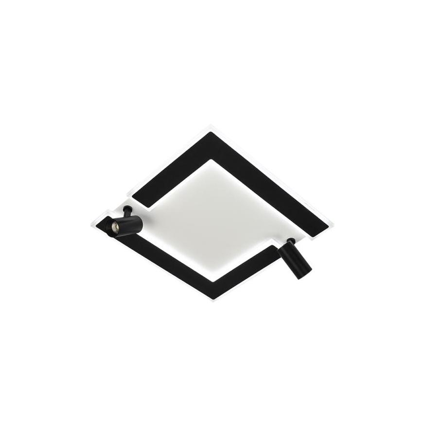 LED Zatemnitvena stropna svetilka LED/80W/230V 3000-6500K črna + Daljinski upravljalnik