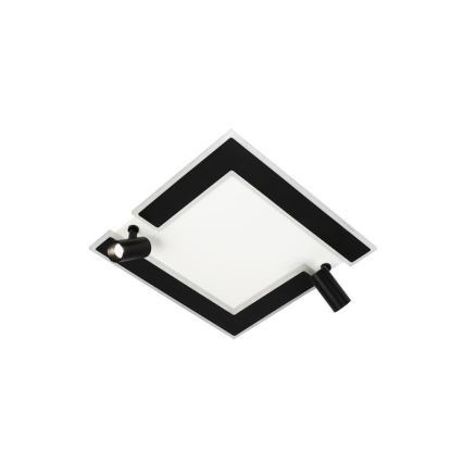 LED Zatemnitvena stropna svetilka LED/80W/230V 3000-6500K črna + Daljinski upravljalnik