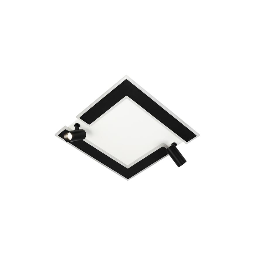 LED Zatemnitvena stropna svetilka LED/80W/230V 3000-6500K črna + Daljinski upravljalnik