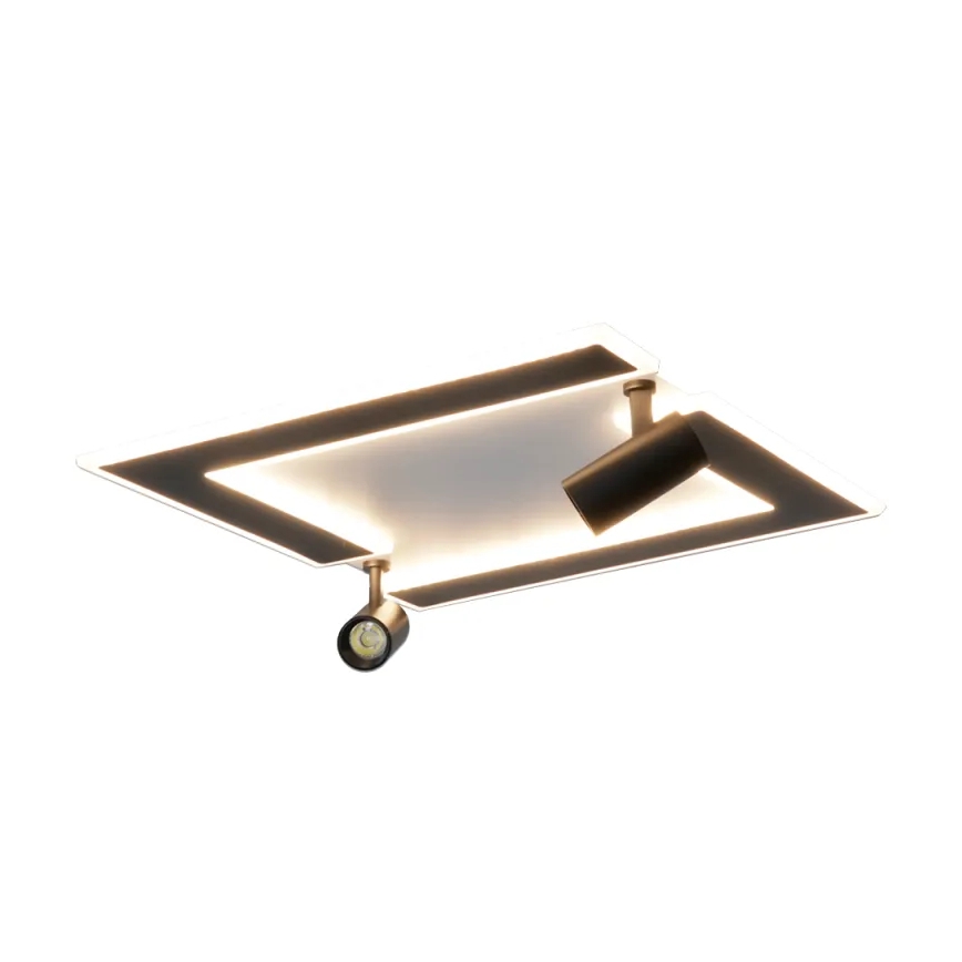 LED Zatemnitvena stropna svetilka LED/80W/230V 3000-6500K črna + Daljinski upravljalnik