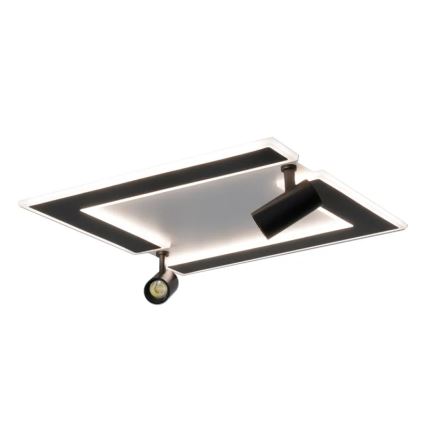 LED Zatemnitvena stropna svetilka LED/80W/230V 3000-6500K črna + Daljinski upravljalnik