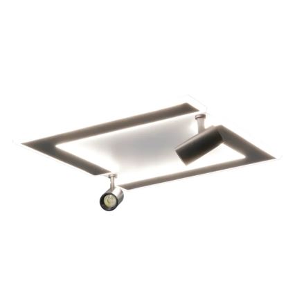 LED Zatemnitvena stropna svetilka LED/80W/230V 3000-6500K črna + Daljinski upravljalnik