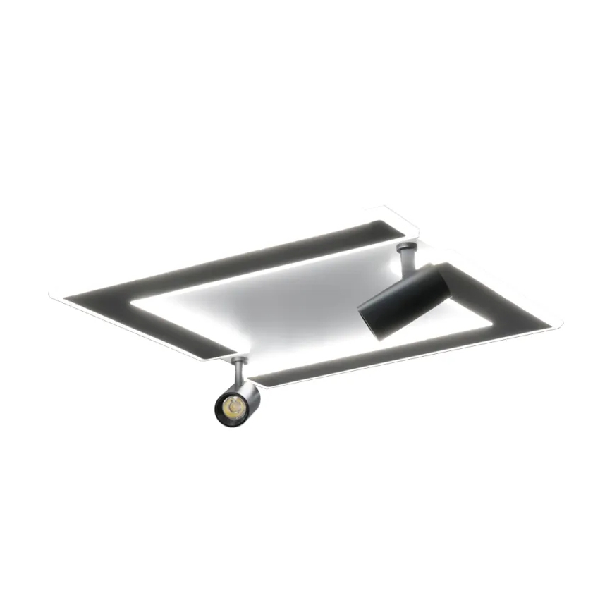 LED Zatemnitvena stropna svetilka LED/80W/230V 3000-6500K črna + Daljinski upravljalnik