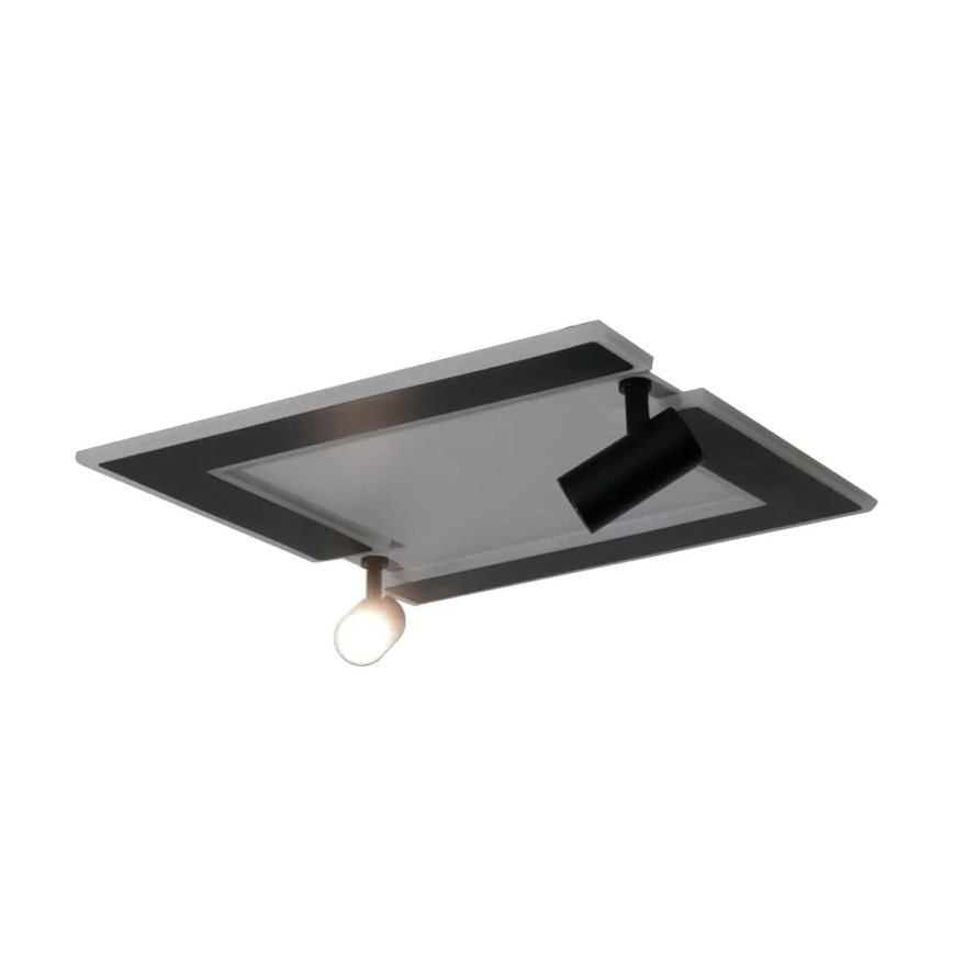 LED Zatemnitvena stropna svetilka LED/80W/230V 3000-6500K črna + Daljinski upravljalnik