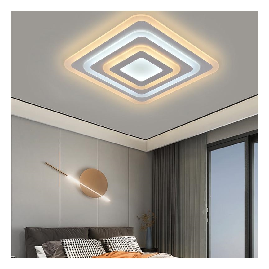 LED Zatemnitvena stropna svetilka LED/80W/230V 3000-6500K + Daljinski upravljalnik
