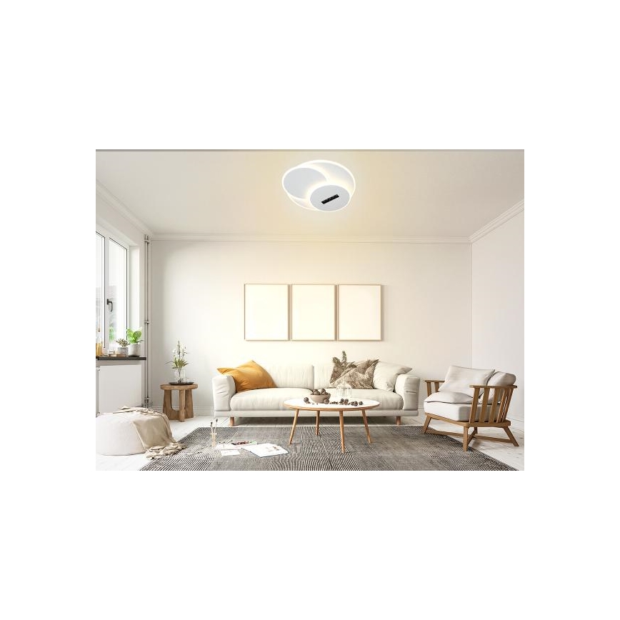 LED Zatemnitvena stropna svetilka LED/90W/230V 3000-6500K bela + Daljinski upravljalnik
