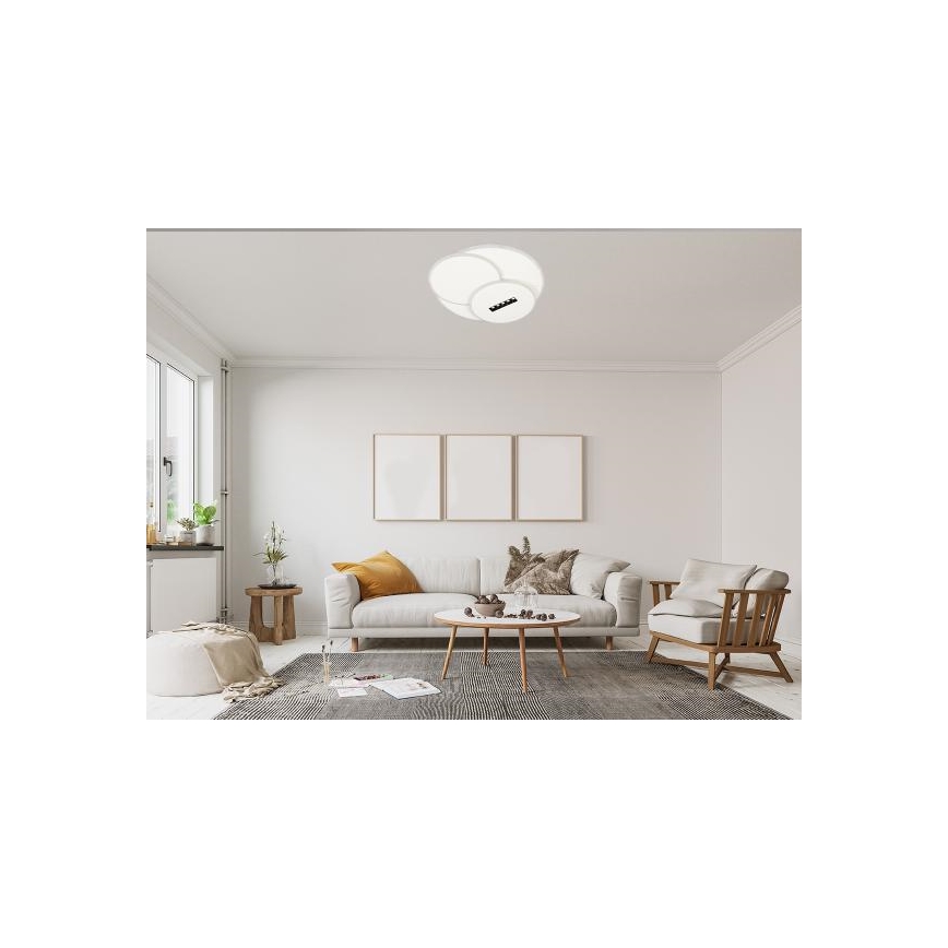 LED Zatemnitvena stropna svetilka LED/90W/230V 3000-6500K bela + Daljinski upravljalnik