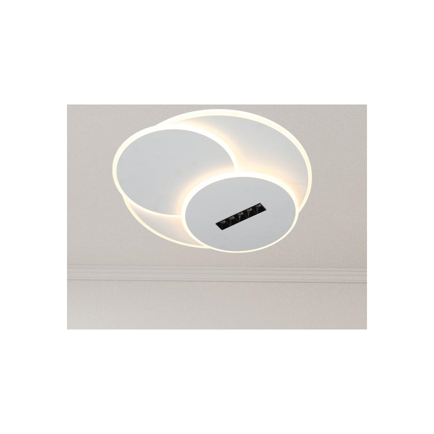 LED Zatemnitvena stropna svetilka LED/90W/230V 3000-6500K bela + Daljinski upravljalnik