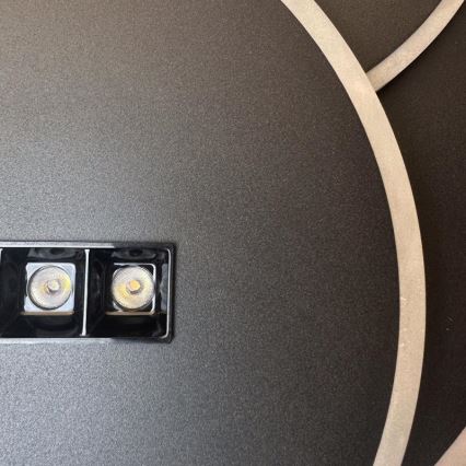 LED Zatemnitvena stropna svetilka LED/90W/230V 3000-6500K črna + Daljinski upravljalnik