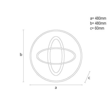 LED Zatemnitvena stropna svetilka LED/90W/230V 3000-6500K + Daljinski upravljalnik