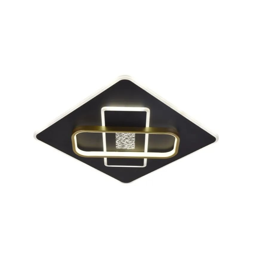 LED Zatemnitvena stropna svetilka LED/90W/230V 3000-6500K črna + Daljinski upravljalnik