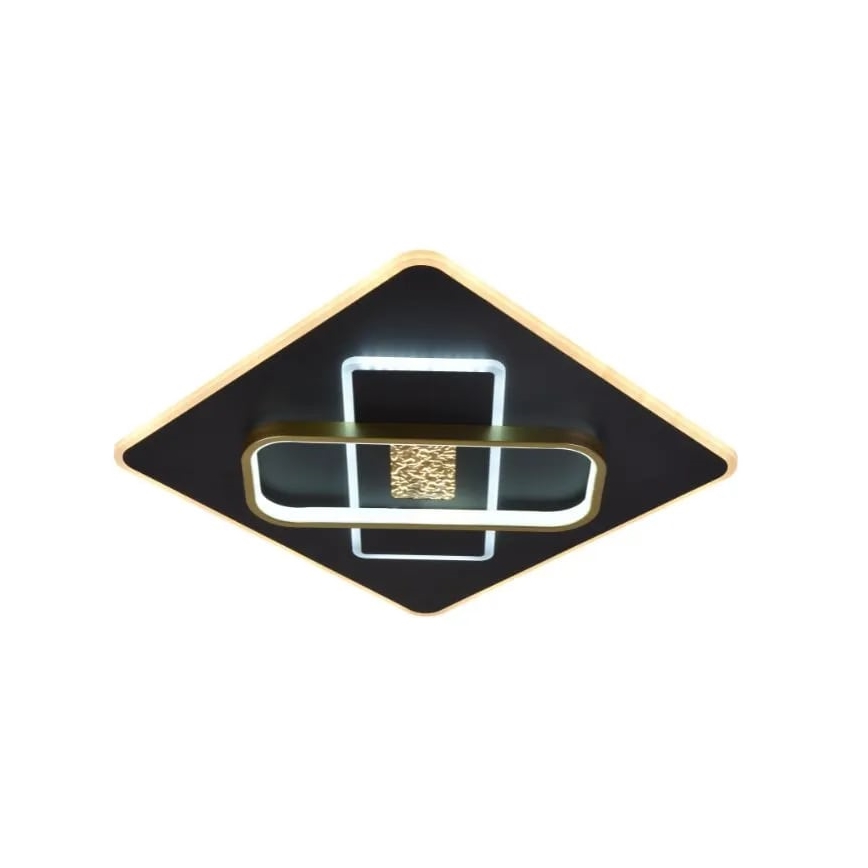LED Zatemnitvena stropna svetilka LED/90W/230V 3000-6500K črna + Daljinski upravljalnik