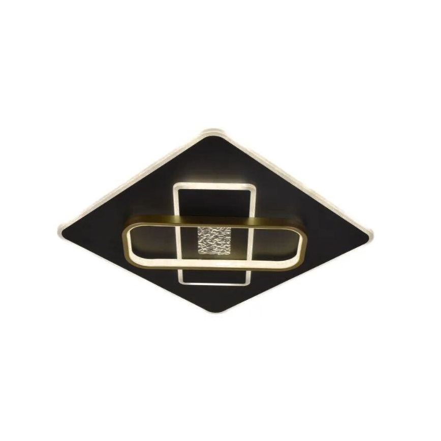 LED Zatemnitvena stropna svetilka LED/90W/230V 3000-6500K črna + Daljinski upravljalnik