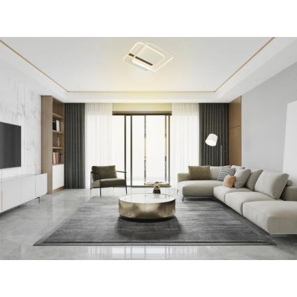LED Zatemnitvena stropna svetilka LED/95W/230V 3000-6500K bela + Daljinski upravljalnik