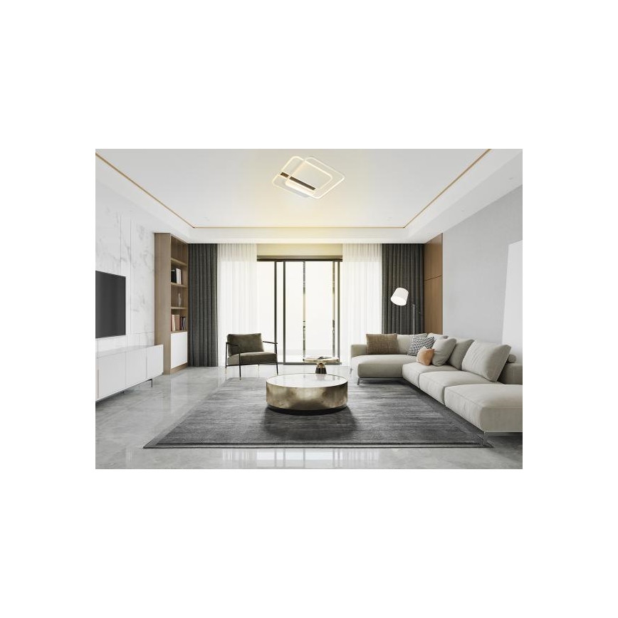 LED Zatemnitvena stropna svetilka LED/95W/230V 3000-6500K bela + Daljinski upravljalnik