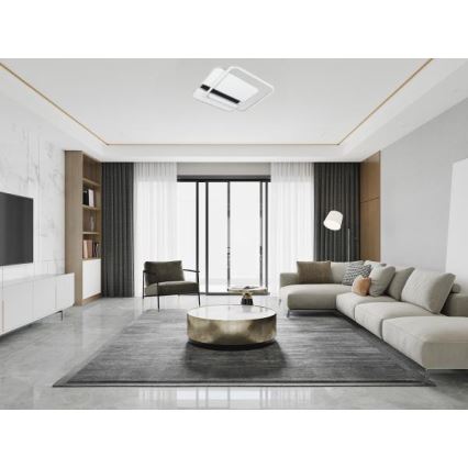 LED Zatemnitvena stropna svetilka LED/95W/230V 3000-6500K bela + Daljinski upravljalnik