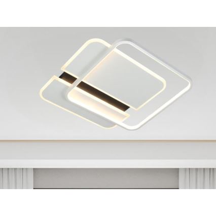 LED Zatemnitvena stropna svetilka LED/95W/230V 3000-6500K bela + Daljinski upravljalnik