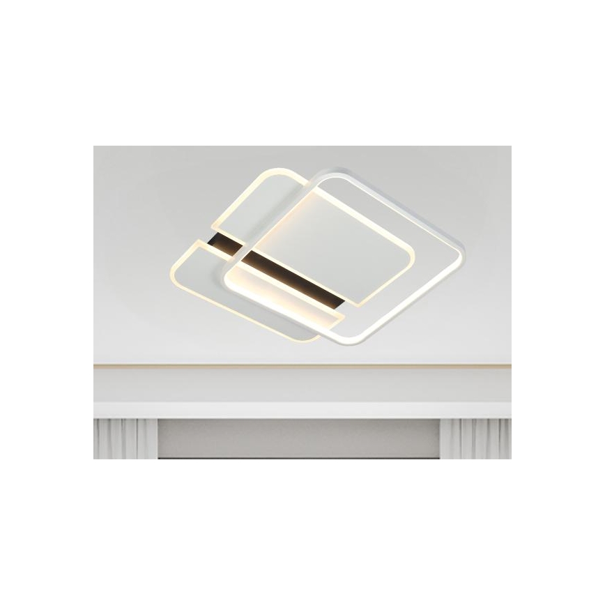 LED Zatemnitvena stropna svetilka LED/95W/230V 3000-6500K bela + Daljinski upravljalnik