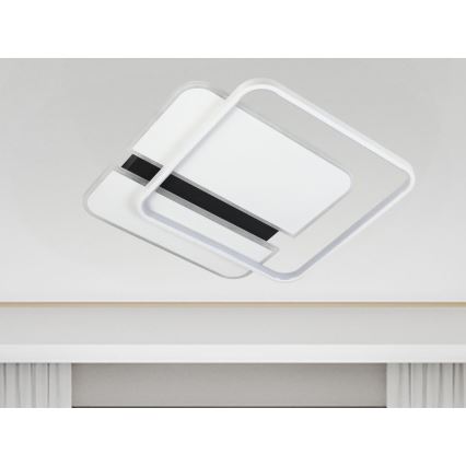 LED Zatemnitvena stropna svetilka LED/95W/230V 3000-6500K bela + Daljinski upravljalnik