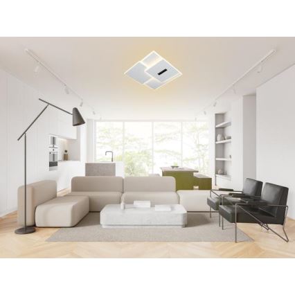 LED Zatemnitvena stropna svetilka LED/95W/230V 3000-6500K bela + Daljinski upravljalnik