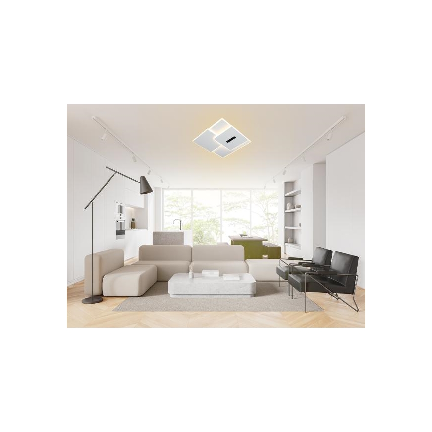 LED Zatemnitvena stropna svetilka LED/95W/230V 3000-6500K bela + Daljinski upravljalnik