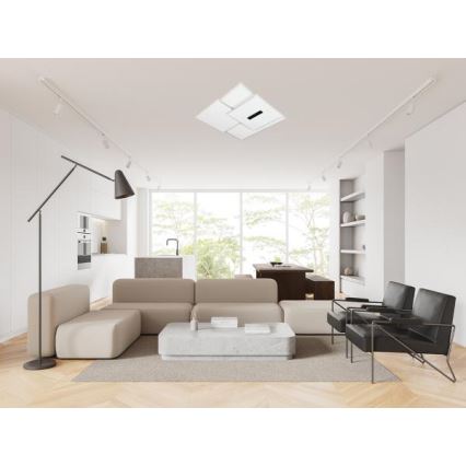 LED Zatemnitvena stropna svetilka LED/95W/230V 3000-6500K bela + Daljinski upravljalnik