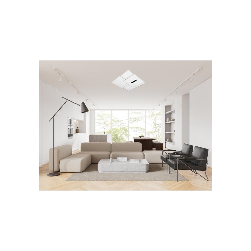 LED Zatemnitvena stropna svetilka LED/95W/230V 3000-6500K bela + Daljinski upravljalnik