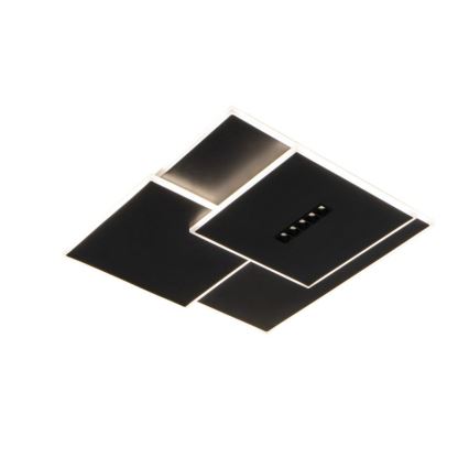 LED Zatemnitvena stropna svetilka LED/95W/230V 3000-6500K črna + Daljinski upravljalnik