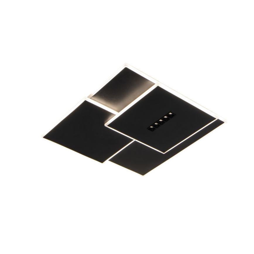 LED Zatemnitvena stropna svetilka LED/95W/230V 3000-6500K črna + Daljinski upravljalnik