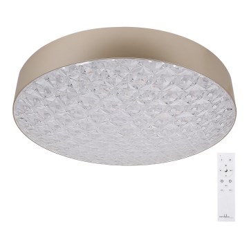 LED Zatemnitvena stropna svetilka LUXON LED/60W/230V 2800-6500K bež + Daljinski upravljalnik