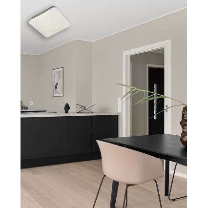 LED Zatemnitvena stropna svetilka MANA LED/36W/230V 2700-6500K 43x43 cm + Daljinski upravljalnik