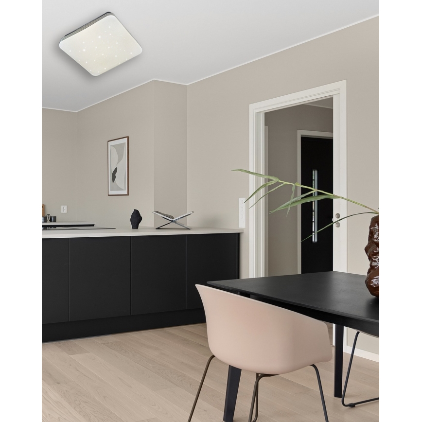 LED Zatemnitvena stropna svetilka MANA LED/36W/230V 2700-6500K 43x43 cm + Daljinski upravljalnik