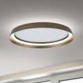 LED Zatemnitvena stropna svetilka MANTA LED/38W/230V 2700/3000/4000K pr. 45 cm rjava