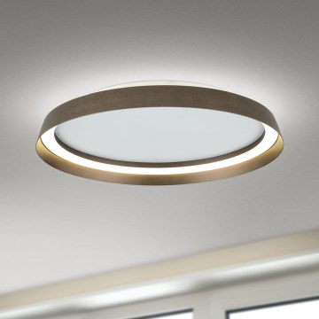 LED Zatemnitvena stropna svetilka MANTA LED/38W/230V 2700/3000/4000K pr. 45 cm rjava
