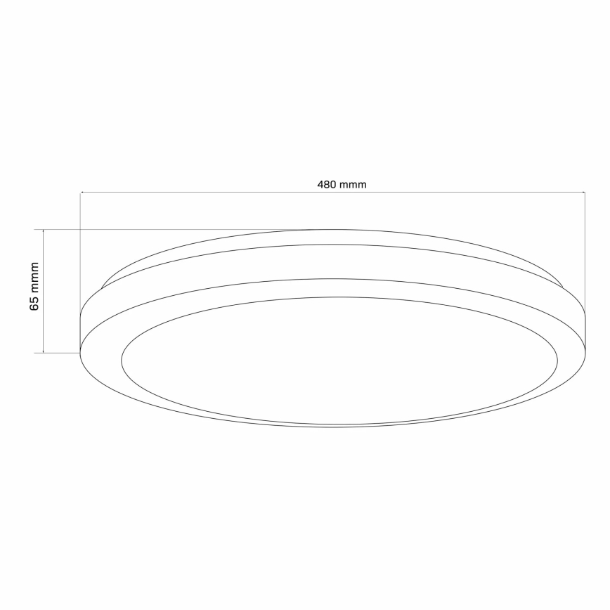 LED Kopalniška zatemnitvena stropna svetilka MARIAN LED/72W/230V pr. 48 cm 3000-6000K IP44 + Daljinski upravljalnik
