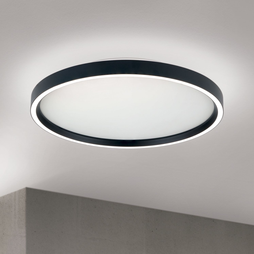 LED Zatemnitvena stropna svetilka MASCA LED/36W/230V 2700/3350/4000K pr. 40 cm črna