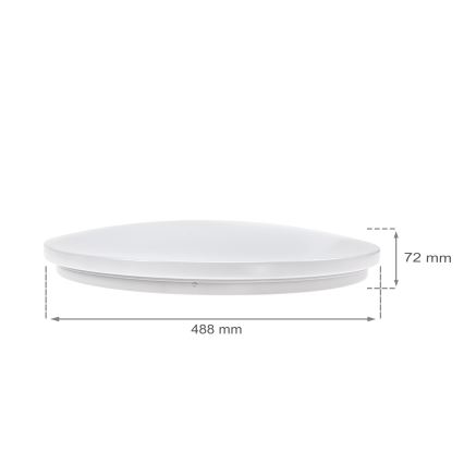 LED Zatemnitvena stropna svetilka NYMPHEA LED/36W/230V 2700-6500K Wi-Fi Tuya