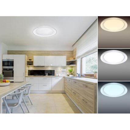LED Zatemnitvena stropna svetilka OPAL LED/24W/230V + Daljinski upravljalnik