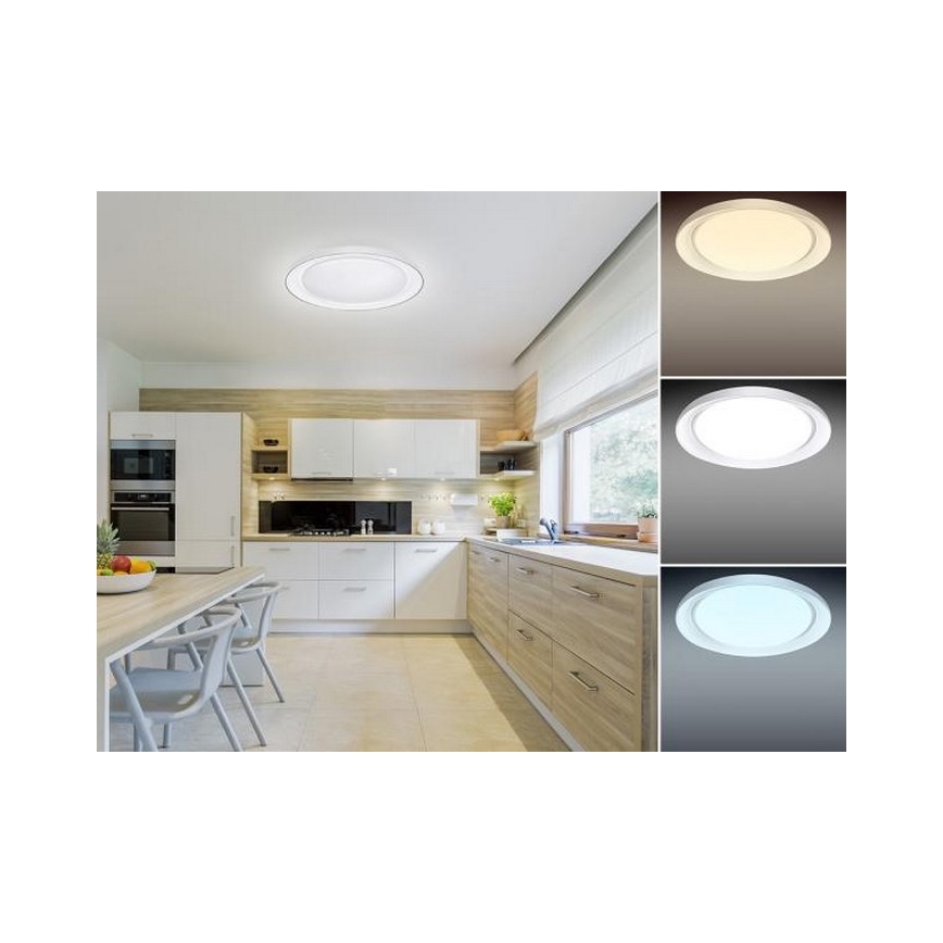 LED Zatemnitvena stropna svetilka OPAL LED/24W/230V + Daljinski upravljalnik