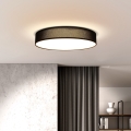 LED Zatemnitvena stropna svetilka PENLEY LED/48W/230V 3000-6500K pr. 40 cm črna + Daljinski upravljalnik