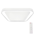 LED Zatemnitvena stropna svetilka QUADRO LED/38W/230V 3000-6000K bela + Daljinski upravljalnik