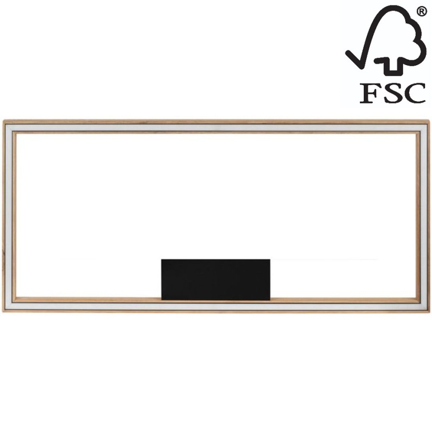 LED Zatemnitvena stropna svetilka RAMME LED/34W/230V hrast – FSC certifikat