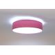LED Zatemnitvena stropna svetilka SMART GALAXY LED/24W/230V pr. 44 cm roza/srebrna 3000-6500K + Daljinski upravljalnik