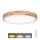 LED Zatemnitvena stropna svetilka SOLID OAK LED/48W/230V 3000-6500K hrast pr. 39 cm + Daljinski upravljalnik