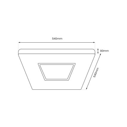 LED Zatemnitvena stropna svetilka SPARKY LED/65W/230V 3000-6000K + Daljinski upravljalnik