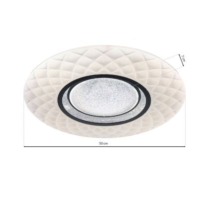 LED Zatemnitvena stropna svetilka TOKYO LED/48W/230V + Daljinski upravljalnik