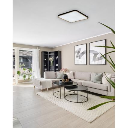 LED Zatemnitvena stropna svetilka UNA LED/60W/230V 2700-6500K 50x50 cm + Daljinski upravljalnik