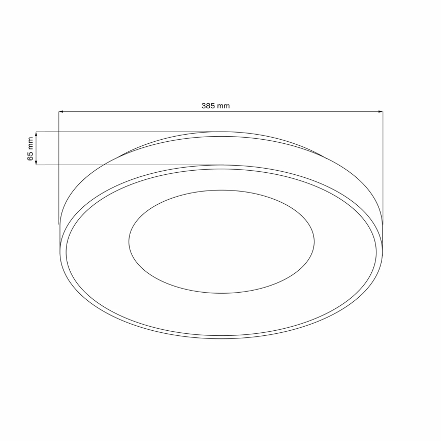 LED Kopalniška zatemnitvena stropna svetilka WITOLD LED/48W/230V pr. 38,5 cm 3000-6000K IP44 +Dálkové upravljalnik